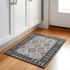 Piper Looms Chantille Tribal ACN1915 Taupe Machine Washable Area Rug Scatter Lifestyle Image Feature