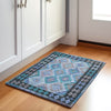 Piper Looms Chantille Tribal ACN1915 Teal Machine Washable Area Rug Scatter Lifestyle Image Feature