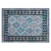 Piper Looms Chantille Tribal ACN1915 Teal Machine Washable Area Rug Scatter Main Image
