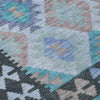 Piper Looms Chantille Tribal ACN1915 Teal Machine Washable Area Rug Swatch Image