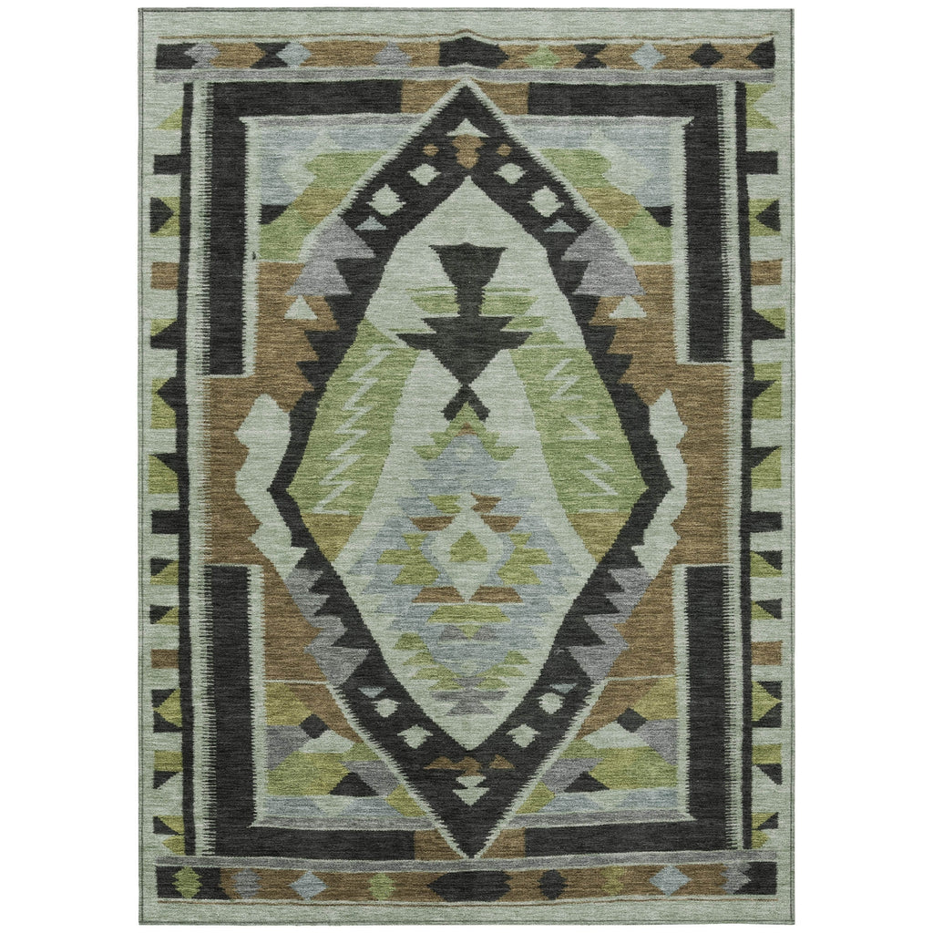 Piper Looms Chantille Tribal ACN1916 Brown Machine Washable Area Rug main image