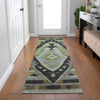 Piper Looms Chantille Tribal ACN1916 Brown Machine Washable Area Rug Runner Lifestyle Image Feature