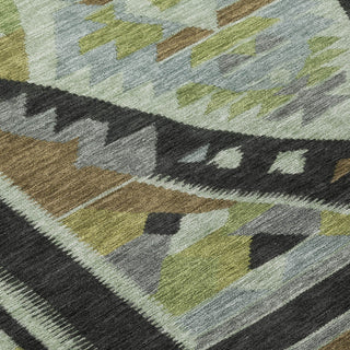 Piper Looms Chantille Tribal ACN1916 Brown Machine Washable Area Rug Swatch Image