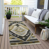 Piper Looms Chantille Tribal ACN1916 Chocolate Machine Washable Area Rug Runner Outdoor Lifestyle Image Feature