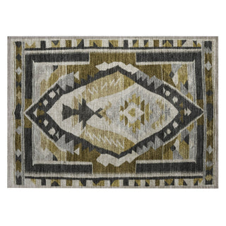 Piper Looms Chantille Tribal ACN1916 Chocolate Machine Washable Area Rug Scatter Main Image