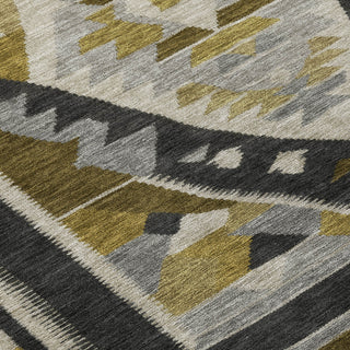 Piper Looms Chantille Tribal ACN1916 Chocolate Machine Washable Area Rug Swatch Image
