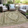 Piper Looms Chantille Tribal ACN1916 Linen Machine Washable Area Rug Outdoor Lifestyle Image Feature