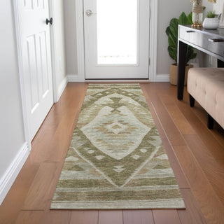 Piper Looms Chantille Tribal ACN1916 Linen Machine Washable Area Rug Runner Lifestyle Image Feature