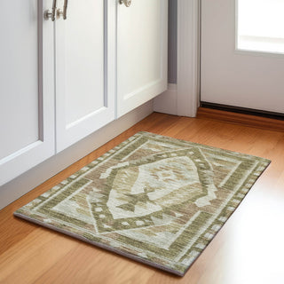 Piper Looms Chantille Tribal ACN1916 Linen Machine Washable Area Rug Scatter Lifestyle Image Feature