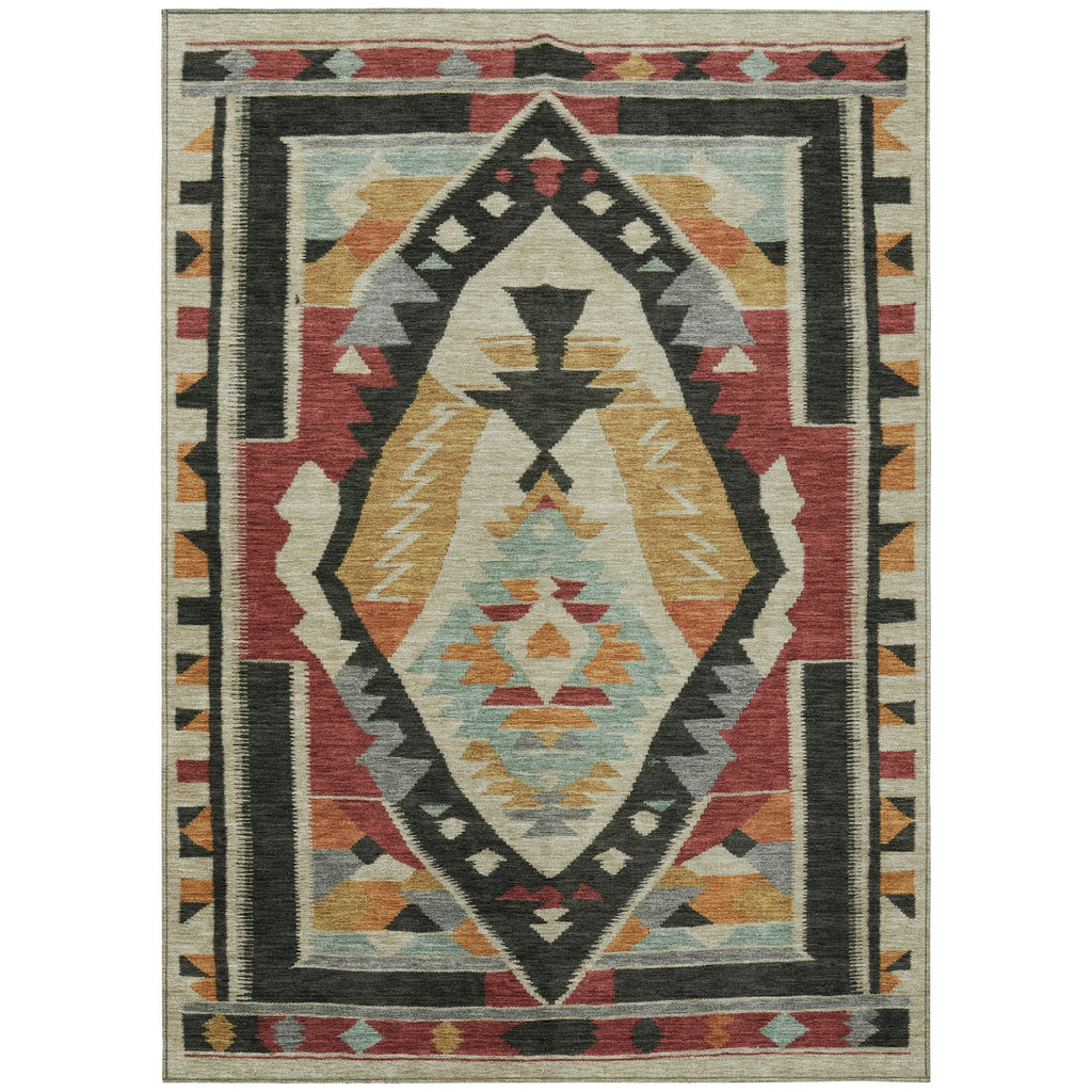 Piper Looms Chantille Tribal ACN1916 Red Machine Washable Area Rug main image