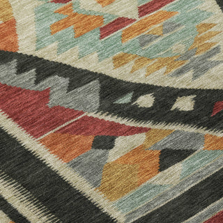 Piper Looms Chantille Tribal ACN1916 Red Machine Washable Area Rug Swatch Image