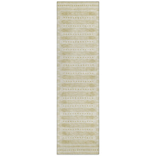 Piper Looms Chantille Border ACN1917 Gold Machine Washable Area Rug Runner Main Image