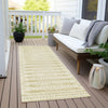 Piper Looms Chantille Border ACN1917 Gold Machine Washable Area Rug Runner Outdoor Lifestyle Image Feature