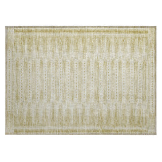 Piper Looms Chantille Border ACN1917 Gold Machine Washable Area Rug Scatter Main Image
