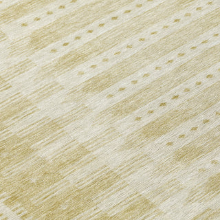 Piper Looms Chantille Border ACN1917 Gold Machine Washable Area Rug Swatch Image