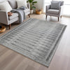 Piper Looms Chantille Border ACN1917 Gray Machine Washable Area Rug Lifestyle Image Feature