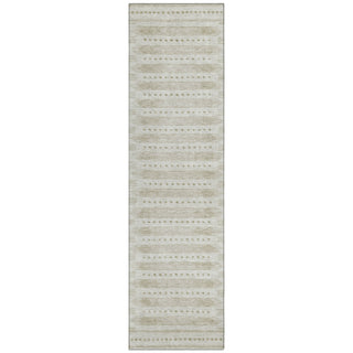 Piper Looms Chantille Border ACN1917 Khaki Machine Washable Area Rug Runner Main Image