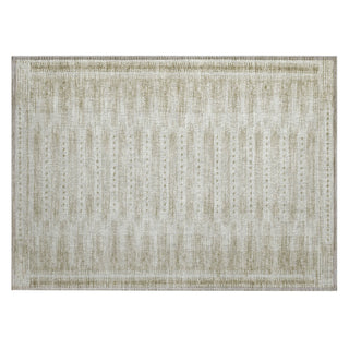 Piper Looms Chantille Border ACN1917 Khaki Machine Washable Area Rug Scatter Main Image