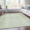 Piper Looms Chantille Border ACN1917 Sage Machine Washable Area Rug Lifestyle Image Feature