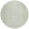 Piper Looms Chantille Border ACN1917 Sage Machine Washable Area Rug Round Main Image