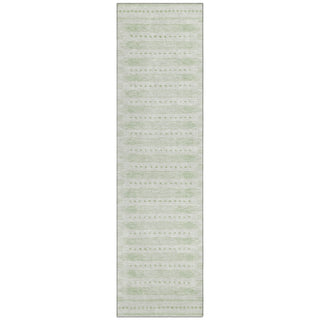 Piper Looms Chantille Border ACN1917 Sage Machine Washable Area Rug Runner Main Image