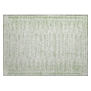 Piper Looms Chantille Border ACN1917 Sage Machine Washable Area Rug Scatter Main Image