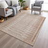 Piper Looms Chantille Border ACN1917 Salmon Machine Washable Area Rug Lifestyle Image Feature