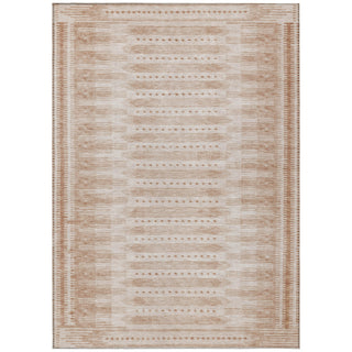 Piper Looms Chantille Border ACN1917 Salmon Machine Washable Area Rug main image