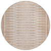 Piper Looms Chantille Border ACN1917 Salmon Machine Washable Area Rug Round Main Image