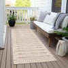 Piper Looms Chantille Border ACN1917 Salmon Machine Washable Area Rug Runner Outdoor Lifestyle Image Feature