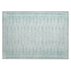 Piper Looms Chantille Border ACN1917 Turquoise Machine Washable Area Rug Scatter Main Image