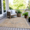 Piper Looms Chantille Border ACN1918 Copper Machine Washable Area Rug Outdoor Lifestyle Image Feature