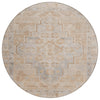 Piper Looms Chantille Border ACN1918 Copper Machine Washable Area Rug Round Main Image