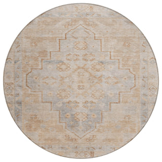 Piper Looms Chantille Border ACN1918 Copper Machine Washable Area Rug Round Main Image