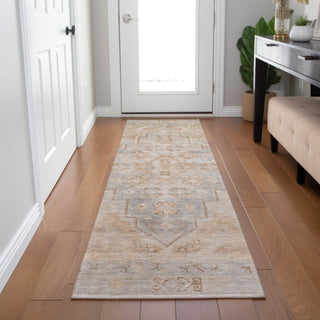 Piper Looms Chantille Border ACN1918 Copper Machine Washable Area Rug Runner Lifestyle Image Feature