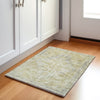 Piper Looms Chantille Border ACN1918 Gold Machine Washable Area Rug Scatter Lifestyle Image Feature