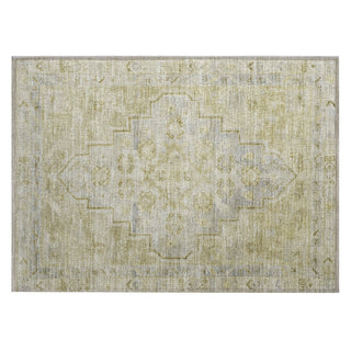 Piper Looms Chantille Border ACN1918 Gold Machine Washable Area Rug Scatter Main Image