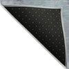 Piper Looms Chantille Border ACN1918 Gray Machine Washable Area Rug Backing Image