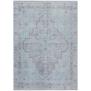 Piper Looms Chantille Border ACN1918 Gray Machine Washable Area Rug main image