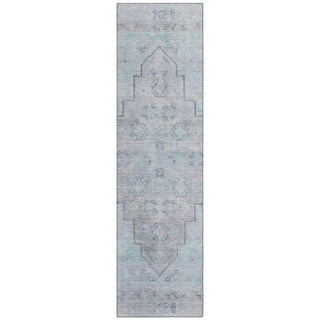 Piper Looms Chantille Border ACN1918 Gray Machine Washable Area Rug Runner Main Image