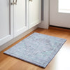Piper Looms Chantille Border ACN1918 Gray Machine Washable Area Rug Scatter Lifestyle Image Feature