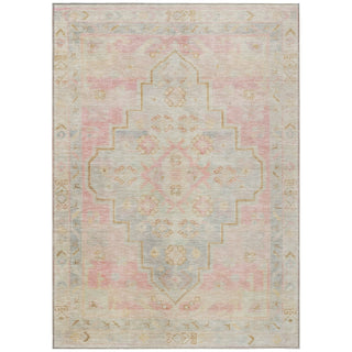 Piper Looms Chantille Border ACN1918 Pink Machine Washable Area Rug main image