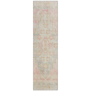Piper Looms Chantille Border ACN1918 Pink Machine Washable Area Rug Runner Main Image