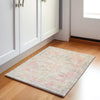 Piper Looms Chantille Border ACN1918 Pink Machine Washable Area Rug Scatter Lifestyle Image Feature