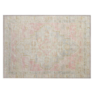 Piper Looms Chantille Border ACN1918 Pink Machine Washable Area Rug Scatter Main Image