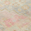 Piper Looms Chantille Border ACN1918 Pink Machine Washable Area Rug Swatch Image