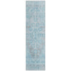 Piper Looms Chantille Border ACN1918 Sky Machine Washable Area Rug Runner Main Image