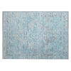 Piper Looms Chantille Border ACN1918 Sky Machine Washable Area Rug Scatter Main Image