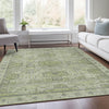 Piper Looms Chantille Border ACN1919 Aloe Machine Washable Area Rug Lifestyle Image Feature