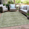 Piper Looms Chantille Border ACN1919 Aloe Machine Washable Area Rug Outdoor Lifestyle Image Feature